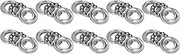 10Pcs Thrust Ball Bearing Single Direction Accessory Replacement Set Kit Bearing Steel for Equipment 51200/51201/51202/51203/51204 (51203)