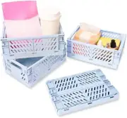 Foldable Storage Bin Basket Durable Plastic Storage Containers Stackable Storage