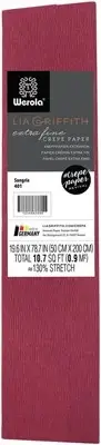 6 Pack Lia Griffith Extra Fine Crepe Paper 19.6"X78.7"-Sangria LG11011