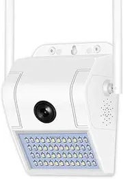 Security Cameras Outdoor, Wall Lamp 1080P Wireless Surveillance WiFi Camera Searchlight Surveillance Camera with Two-Way Audio, Night Vision