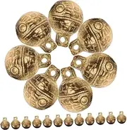 NUOBESTY Jingle Bells for Jewelry Kit 30pcs Vintage Bell Charms Necklace Bracelet DIY Charms