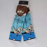 BOB ROSS 360 Men's Crew Socks Odd Sox Fits Sizes 8 - 12 RARE Design