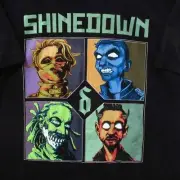 Shinedown My Monsters Are Real Attention Short Sleeve Black All Size Shirt