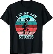 [VidiAmazing] I Do My Own Stunts Vintage Get Well Soon Womens, Girls Gift ds1511 T-Shirt