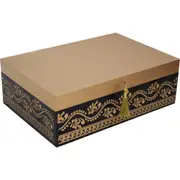 LVD Ishka MDF 25cm Jewellery Box Accessory Organiser Storage Rectangle Black A
