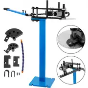 VEVOR Tube Bender Max Bending Degree 240,Heavy Duty Metal Pipe and Tube Notcher With 3 Dies,Tube Pedestal Bender 0 up to 240 Degree,Metal Working Too