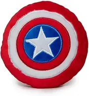 Buckle-Down Dog Toy Plush Captain America Shield Red White Blue White 8" x 6"