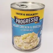 Progresso Creamy Chicken & Broccoli With Brown Rice Soup 18.5 Oz Can Gluten Free