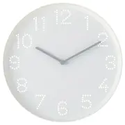 TROMMA wall clock, white, 25 cm