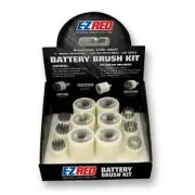 EZ Red PP12PK 12 Piece Quick Disconnect Battery Brush Kit
