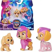 PAW PATROL: The Mighty Movie 3 Piece Toy Figure Gift Set with Skye in Different Ages Toy Suitable for Ages 3+