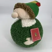 Pottery Barn The Elf Pillow Buddy The Elf Christmas Holiday FESTIVE FAUX FUR~NWT