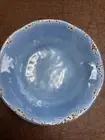 IL Mulino New York Rustic Crackle Bright Blue Salad Dessert Bowls Set 4 New