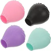 VICASKY 4pcs Silicone Makeup Brush Covers Travel Friendly Brush Holder Organizer Protects Bristles for Easy Makeup Application
