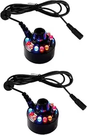 2X Mist Maker, Indoor Fountain Mister Foggers, Small Pond Fog Machine Atomizer Air Humidifier for Halloween, Christmas