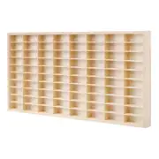 80 Grids FOR Hot Wheels Diecast Car Matchbox 1/64 Display Wooden Unit Toy Shelf