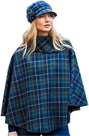 [Mucros Weavers] Irish Tweed Poncho for Women Made in Ireland 100% Irish Wool - One Size