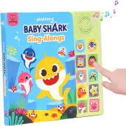 Baby Shark Sing-Alongs 10 Button Sound Book | Baby Shark Toys, Baby Shark Boo...