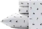 - Queen Sheets, Cotton Percale Bedding Set, Crisp & Cool Home Decor (Fishing Fli