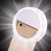 Led Selfie Light Circle Flash Fill Clip Camera Lamp Portable Dimmable