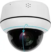 UHD 5MP PoE Surveillance Cameras Outdoor 5X Optical Zoom Speed Dome PTZ IP Camera H.265 Audio Network CCTV Security Camera(2MP x No Card)