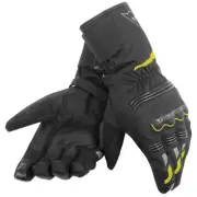 Dainese Tempest Unisex D-Dry Long Motorcycle Gloves Black/Flo Yellow
