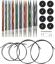 Knit Picks Options Interchangeable Wood Knitting Needle Set (Mosaic)