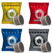 100 Capsules Caffè Borbone Kit Trying 4 Blends Mixed Compatible Espresso Point