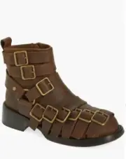 Jeffrey Campbell Belted Up Bootie (Women) 6.5M, BROWN