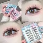 Reusable Adhesive Fake Eyelashes Wispy Glue Free False Lashes Lady