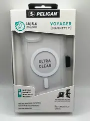 Pelican Voyager MagSafe Case W/ Holster For iPhone 15 Plus 14 Plus (6.7") Clear