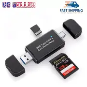 SD Card Reader USB 3.0 Type C Micro SD TF OTG Smart Memory Adapter Laptop PC MAC