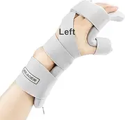REAQER Stroke Resting Hand Splint Bendable Night Immobilizer Muscle Atrophy Hemiplegia Rehabilitation Straighten Your Fingers Hand, Wrist (Left)