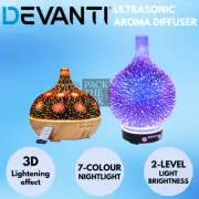 DEVANTI Aromatherapy Diffuser Aroma Humidifier Diffuser Purifier LED Night Light