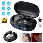 Bluetooth 5.3 Wireless Earbuds Ear Clip Bone Conduction Headphones Sport Headset