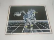 Vintage Unicorn Art Print Sue Dawe Up From The Grid 8×10 Pegasus 1982