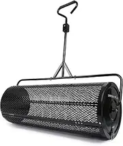 Garden Tailor Compost Spreader 44 Inch Towable Peat Moss Spreader with Installation Accessories, Metal Mesh Roller Lawn Spreader for Top Soil, Manure, Mulch, Top Dressing - Garden spreaders for lawns