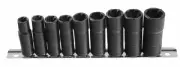 3/8Dr. 9pc. Twist Socket Set on Rail