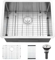 Stainless Steel Undermount Laundry Room Sink- 24X19X13 Undermount Laundry Sink S