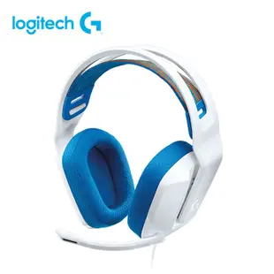 logitech G335輕盈電競耳機麥克風/ 白