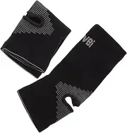 GANAZONO 2Pcs Knitted Fabric Foot Protector Gear for Taekwondo Breathable Support for Martial Arts Comfortable Boxing Gear for Training and Sparring