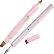 Vaguelly 2pcs Lip Brushes for Lipstick Gloss Portable Retractable Makeup Applicator with Soft Bristles for Smooth Application Lip Makeup Tools for Women
