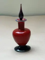 Lundberg Studios Art Glass Perfume Bottle