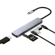 7 in1 Type C Hub 4K HDMI USB Docking Station For Laptops/Type-C Smart Devices