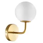 Gold Bathroom Vanity Light, 1-Light Vanity Lighting fixtures, Modern Wall
