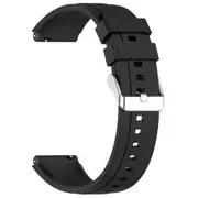 22mm Silicone Strap - Black Compatible with Xiaomi Watch 2 Pro/Watch 2/Redmi Watch 5 Active/Huawei GT 5 Pro 46mm/GT 5 46mm [WTAGEN0109]