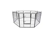 Paw Mate Pet Playpen Heavy Duty 32in 8 Panel Foldable Dog Exercise Enclosure Fence Cage