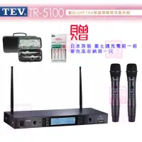 在飛比找momo購物網優惠-【TEV】TR-5100(數位UHF100頻道無線麥克風)