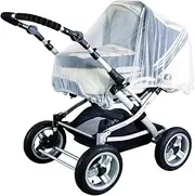 Toyvian Folding Mosquito Net Full Cover White Encryption Net for Stroller Travel Breathable Protection for Portable Lightweight Design