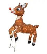 3D Moving Rudolph The Red-Nosed Reindeer 36" Yard Decor Christmas Open Box